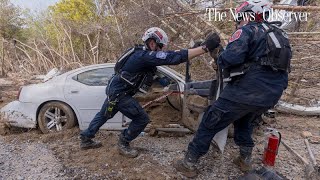 In Helenes aftermath rescue turns to grim recovery in the mountains of Western North Carolina [upl. by Arihaz]