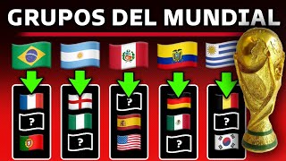 Estos serían los BOMBOS y GRUPOS  del Mundial de Qatar 2022 en el Sorteo para SUDAMERICA [upl. by Hillegass]