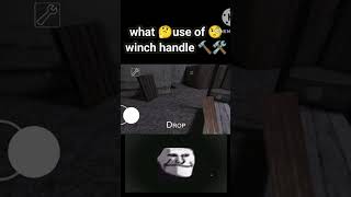 What🤔 use🧐 of winch handle🔨🛠 in the🏠 granny👵 house🏠granny video youtubeshorts game [upl. by Sitarski]