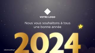 Carte vœux digitale équipe brillante🌟✨ 2024 FX177  Vidéostorytelling by Néologis [upl. by Alleiram]