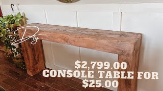 DIY ARHAUS CONSOLE TABLE DUPE [upl. by Ignaz292]