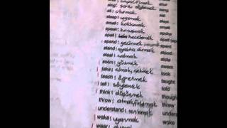 İngilizcede fiillerin 2 halleri  Irregular Verbs [upl. by Eilyac508]