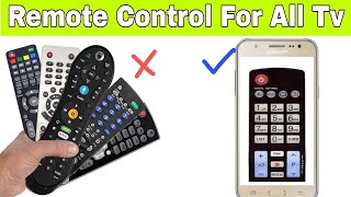 Remote control for all TV  smartphone ko TV remote kaise banaye  TV remote control app [upl. by Aicenek]