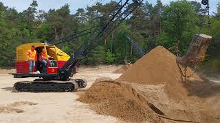 Dragline Ruston Bucyrus 22RBs at 2023 Higro show HarderwijkSeilbagger [upl. by Jadwiga]