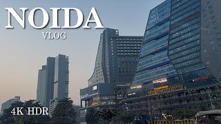 Noida City Vlog  Gaur City Mall  StarBucks  DLF Mall of India  4K HDR  UP  Advanced City [upl. by Amisoc]