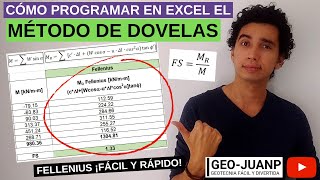 Cómo programar el método de Fellenius dovelas en Excel [upl. by Jamey]