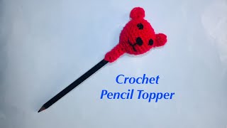 Easy Crochet Pencil Topper [upl. by Nymrak]