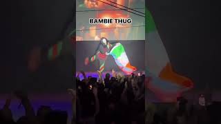 Bambie thug holding Ireland Flag at PrePartyES 2024  Ireland Eurovision 2024 [upl. by Atilamrac]