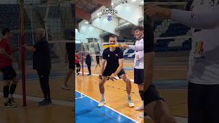 Volleyball Players reaction drill [upl. by Nomyaw129]