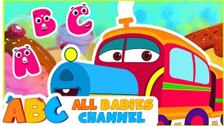 ABC Train Song  All Babies Channel  Popular Nursery Rhymes [upl. by Mcknight]