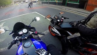 2016 KTM RC 125 Vs Yamaha R125 [upl. by Lindsay]