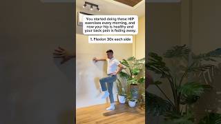 4 Hip Exercises for healthy HIPS amp lower back hipmobility hipexercise dailyexcercise [upl. by Yroc]