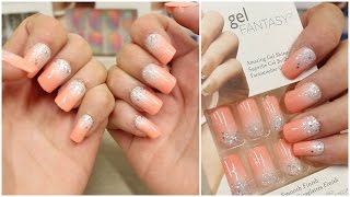 How to apply false nails at home and my favourite nails Dramaticmac [upl. by Morehouse378]