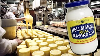 How Mayonnaise is Made  How Hellmanns Real Mayonnaise is made in Factory [upl. by Massimiliano]