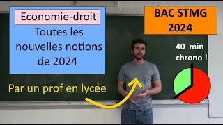 Révisions Bac STMG Economie Droit 2024 [upl. by Idzik]