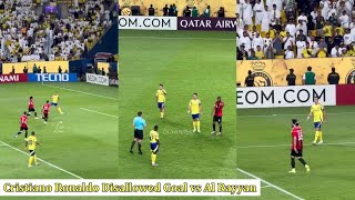 Al Nassr Coach Stefano Pioli Reaction To Cristiano Ronaldo Disallowed Goal vs Al Rayyan [upl. by Yemerej]