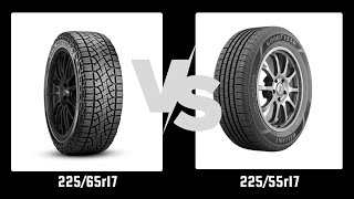 Tire Size 22565r17 vs 22555r17 [upl. by Kcirtapnhoj526]