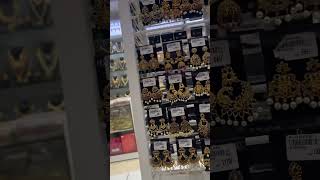 CMR shopping 🛍️ Mall 1 g gold jewellery  Gold plated earrings viralvideo earrings minivlog cmr [upl. by Baalbeer]