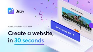 Brizy Launches AI Website Builder [upl. by Gytle385]