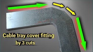 How to bend cabletray cover with proper measurements cable tray ka cover kayse fitting karain [upl. by Raffaj768]