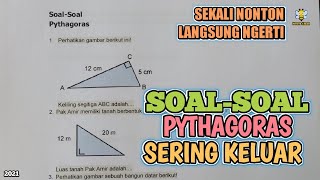 SOALSOAL PYTHAGORAS YANG SERING MUNCUL DI UJIAN‼️ [upl. by Annehcu]