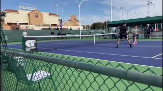 Tennyson Whiting competing with the twohandled tennis racket [upl. by Ninahs]