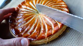 Galette des rois avec un gateau de semoule et des pommes [upl. by Jacklin]