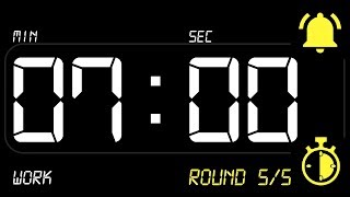 ⏰ INTERVAL 7x2 Timer 7 Minutes WORK  2 Minutes REST BEEP 🔔  Countdown with Alarm [upl. by Elodia346]