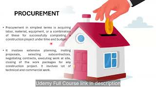 Meaning of Procurement in Construction with Examples  Udemy Course [upl. by Laurance]