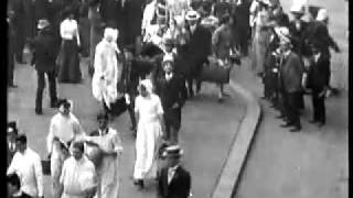 Historical footage of a student procession at Sydney University 1910 [upl. by Mercedes]