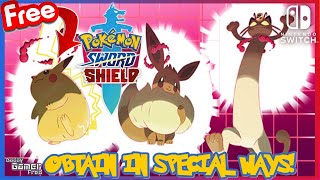 Get 3 FREE Gigantamax Pokémon In Pokémon Sword and Shield Meowth Pikachu and Eevee [upl. by Rogerson]