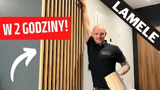 Lamele dekoracyjne w 2 GODZINY  jak wykonać samemu [upl. by Hplar]