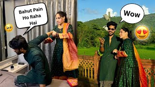 Shoulder Injury Prank On Wife🤕 Gone Wrong😅 Rahul and Bhumi [upl. by Aniham]