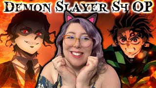 DEMON SLAYER SEASON 4 OPENING REACTION  Zamber Reacts [upl. by Acirem349]