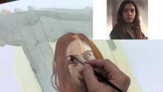 Portrait in Watercolor Demo Part 1 of 2 [upl. by Dagny]