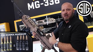 SIG SAUER MG338 Machine Gun MG68 MCXSPEAR Next Gen Weapons System  ShotShow2020 [upl. by Alanah]