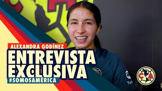 Entrevista exclusiva Alexandra Godínez  Refuerzo Club América Femenil [upl. by Mettah]