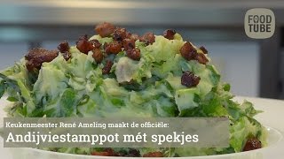 Stamppot rauwe andijvie met spekjes [upl. by Anaitit853]