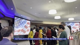 Naturalization Ceremony Welcomes 142 New American Citizens [upl. by Salem]