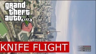 GTA V  Flight School 4  Knife Flight Gold Medal [upl. by Noyart]