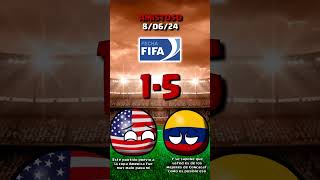 ESTADOS UNIDOS vs COLOMBIA AMISTOSO COUNTRYBALL [upl. by Terhune611]