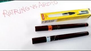 Isographs test Aristo vs Rotring [upl. by Rashida]