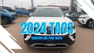 2024 Taos Comfortline Pure White Walkaround  PVW [upl. by Prescott820]