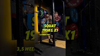 Hoeveel Reps had ik nog kunnen doen 👀 195kg Squat [upl. by Augy]