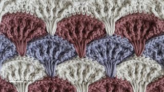 Embossed Shell Stitch  How to Crochet [upl. by Blount862]