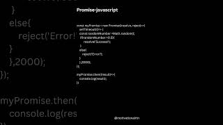 Understanding JavaScript Promises Explained in 1 Minute javascript promise [upl. by Amalie]