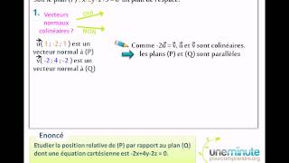 Deux Plans de lespace  Une Minute Pour Comprendre [upl. by Ogg]