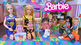 Barbie Doll School Show and Tell Story  Toddler has Big Announcement [upl. by Madonna906]