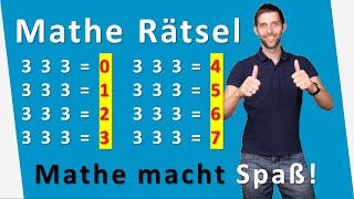 Mathe Rätsel 3ergleichungen lösen  mit Spaßfaktor  Mathematik [upl. by Gwynne872]