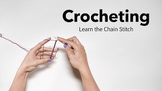 Easy Crochet Chain Stitch Tutorial [upl. by Evonne500]